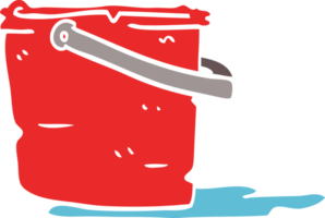 cartoon doodle bucket png