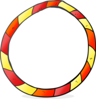 drawn cartoon hula hoop png