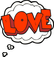 drawn thought bubble cartoon love symbol png