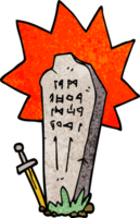 cartoon doodle heros grave png