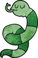 cartoon doodle snake coiled png