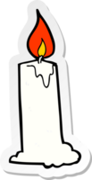 sticker of a cartoon candle png