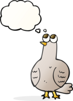 drawn thought bubble cartoon bird png