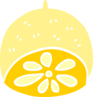 cartoon doodle lemon fruit png