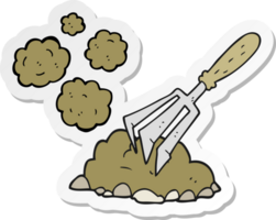 sticker of a cartoon gardening tool png