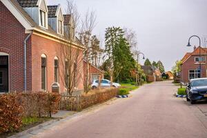 Gelselaar, Netherlands - April 6, 2024. Historical buildings in Gelselaar village in Netherlands. High quality photo