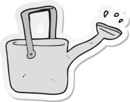 sticker of a cartoon watering can png