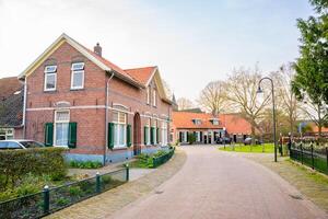 Gelselaar, Netherlands - April 6, 2024. Historical buildings in Gelselaar village in Netherlands. High quality photo