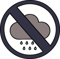 cute cartoon of a storm rain cloud sign png