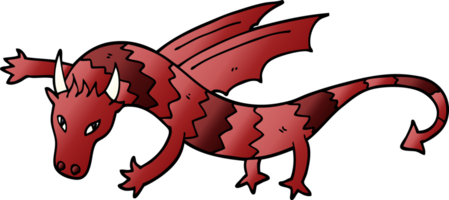 tecknad serie klotter flygande drake png