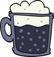 cartoon doodle cup of blackberry png