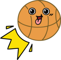 cute cartoon of a basketball png