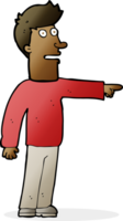 cartoon man pointing png