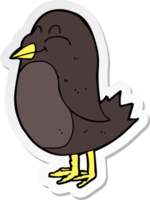 pegatina de un pájaro de dibujos animados png