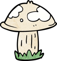 cartoon doodle wild mushroom png