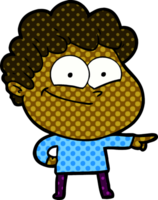 hombre feliz de dibujos animados png