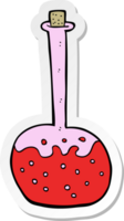 sticker of a cartoon chemical potion png