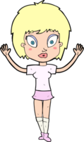 cartoon pretty girl png