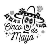 Cinco de Mayo, federal holiday in Mexico vector