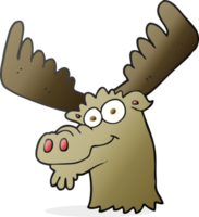 hand drawn cartoon moose png