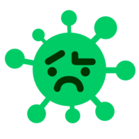 simple disappointed virus png