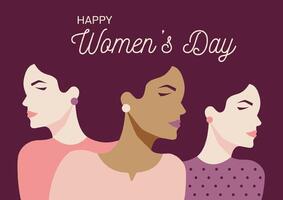 8th march International women's day vector