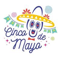 Cinco de Mayo, federal holiday in Mexico vector