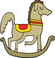 cheval à bascule de dessin animé png