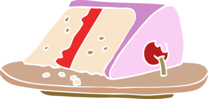 cartoon doodle slice of cake png