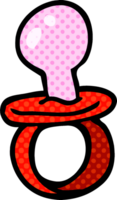 cartoon doodle baby pacifier png