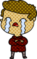 cartoon man crying png