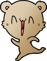 oso feliz corriendo dibujos animados png
