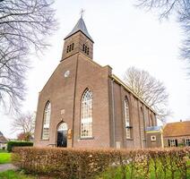 medieval Iglesia en el histórico pueblo de gelselaar, Países Bajos. alto calidad foto