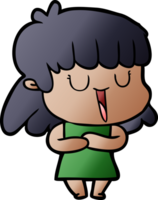 cartoon woman laughing png