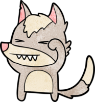 tired wolf cartoon png