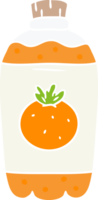 hand- getrokken tekenfilm tekening van oranje knal png