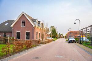 Gelselaar, Netherlands - April 6, 2024. Historical buildings in Gelselaar village in Netherlands. High quality photo