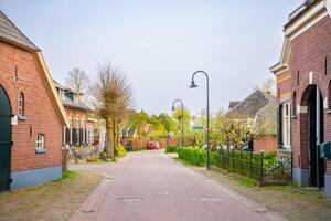 Gelselaar, Netherlands - April 6, 2024. Historical buildings in Gelselaar village in Netherlands. High quality photo