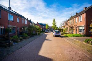 Gelselaar, Netherlands - April 6, 2024. Historical buildings in Gelselaar village in Netherlands. High quality photo