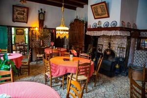 Gelselaar, Netherlands - April 6, 2024. Holland interior of old farmhouse, where is restaurant in village Gelselaar, Netherlands photo