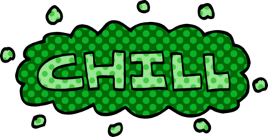 cartoon doodle chill symbol png