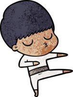 Cartoon ruhiger Junge png