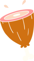 hand drawn cartoon doodle of a joint of ham png