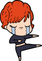 cartoon woman crying png