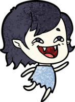 Cartoon lachendes Vampirmädchen png