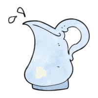 hand textured cartoon milk jug png