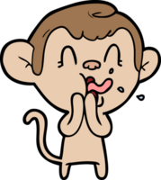 crazy cartoon monkey png