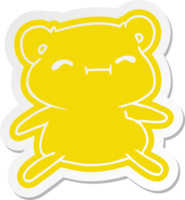 cartoon sticker kawaii cute teddy bear png