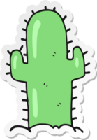 autocollant d'un cactus de dessin animé png