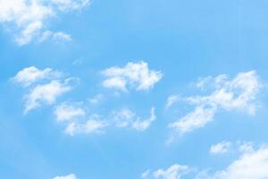 Blue sky with cloud background photo